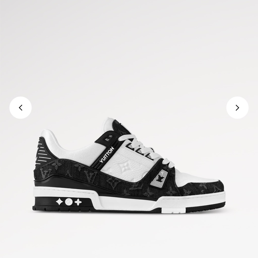 Louis Vuitton Black and White Sneakers